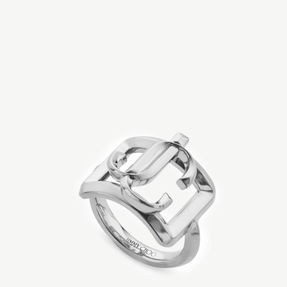 Jimmy Choo Square Ring, Size L/7 - Picture 2 of 10